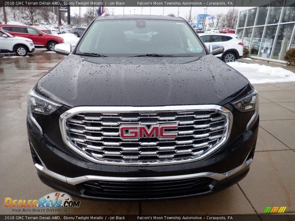 2018 GMC Terrain Denali AWD Ebony Twilight Metallic / ­Jet Black Photo #8