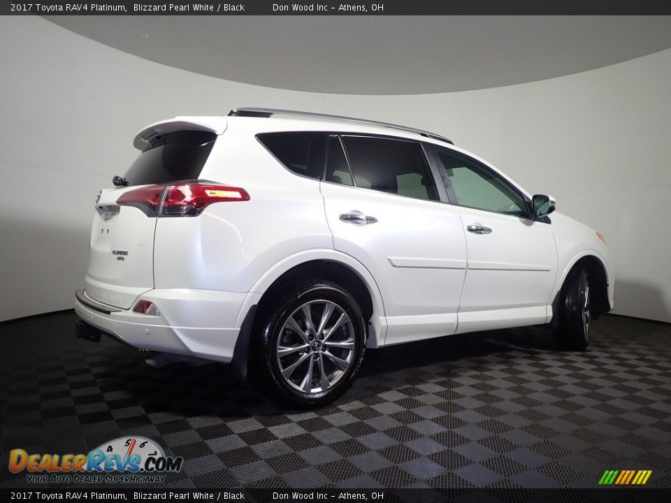 2017 Toyota RAV4 Platinum Blizzard Pearl White / Black Photo #20