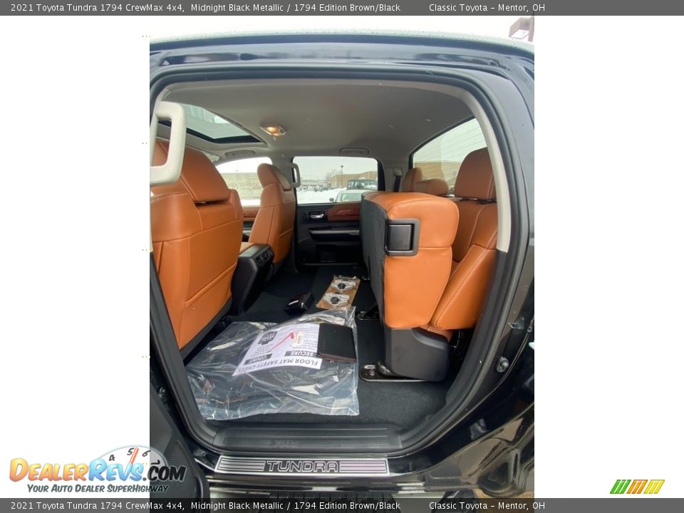 Rear Seat of 2021 Toyota Tundra 1794 CrewMax 4x4 Photo #3