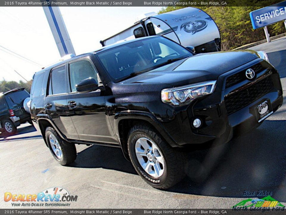 2016 Toyota 4Runner SR5 Premium Midnight Black Metallic / Sand Beige Photo #24