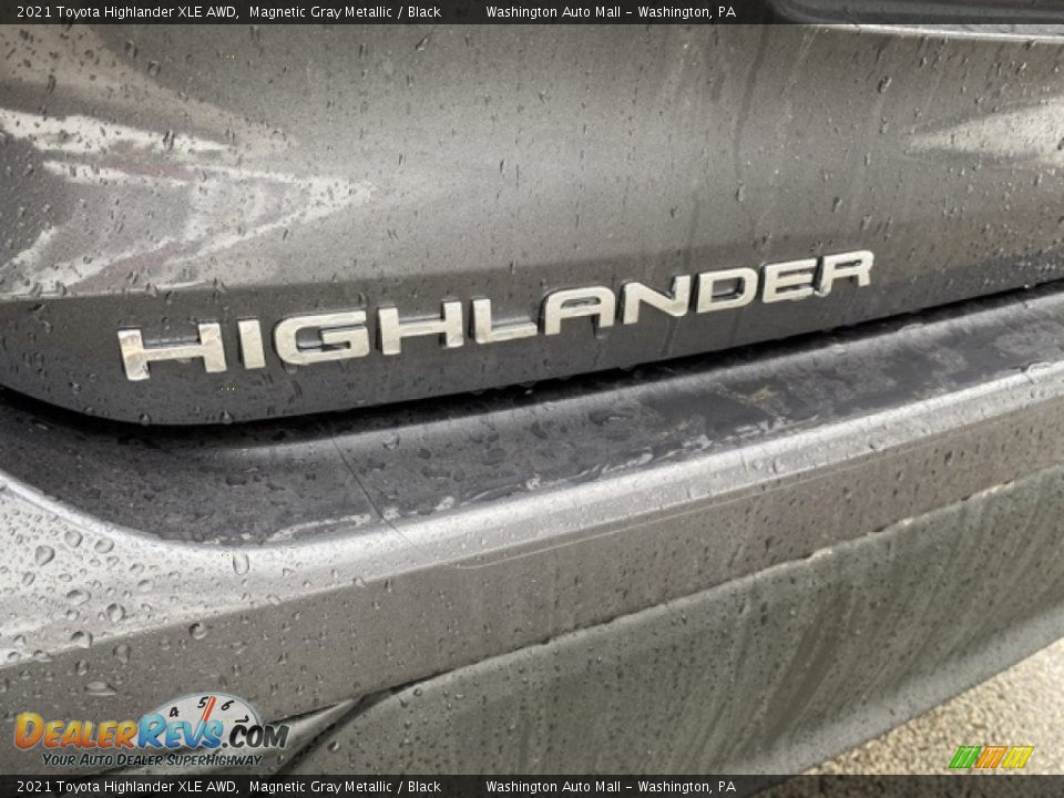 2021 Toyota Highlander XLE AWD Magnetic Gray Metallic / Black Photo #25