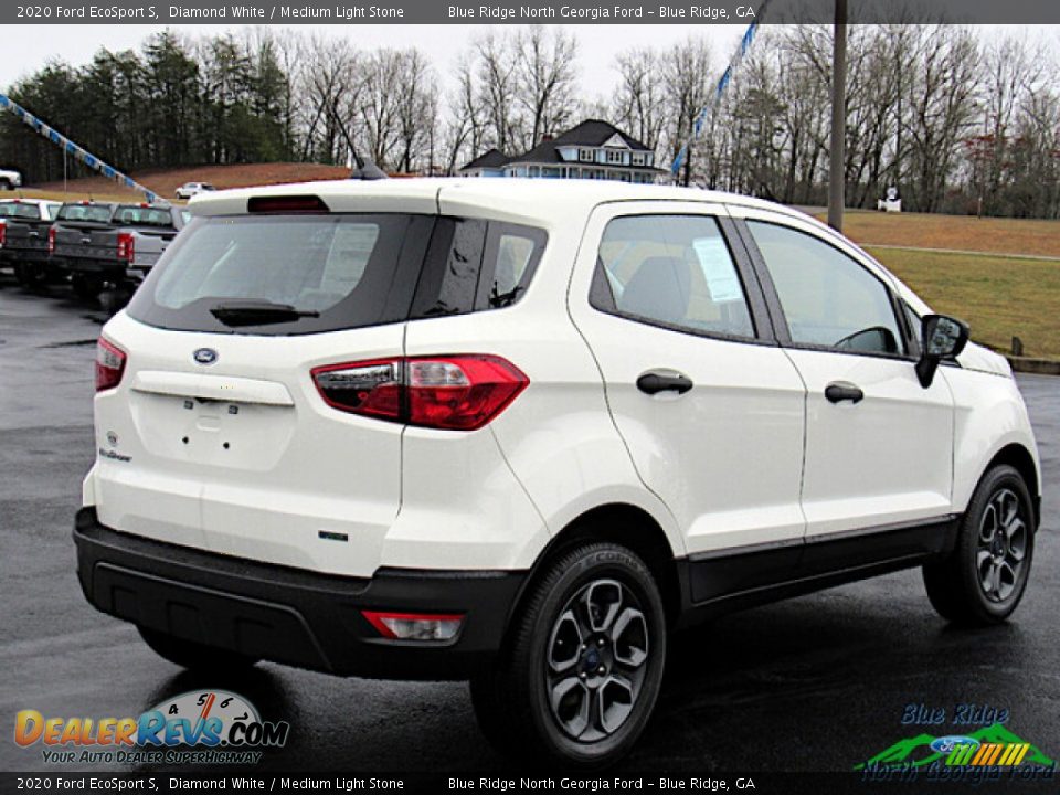 2020 Ford EcoSport S Diamond White / Medium Light Stone Photo #5