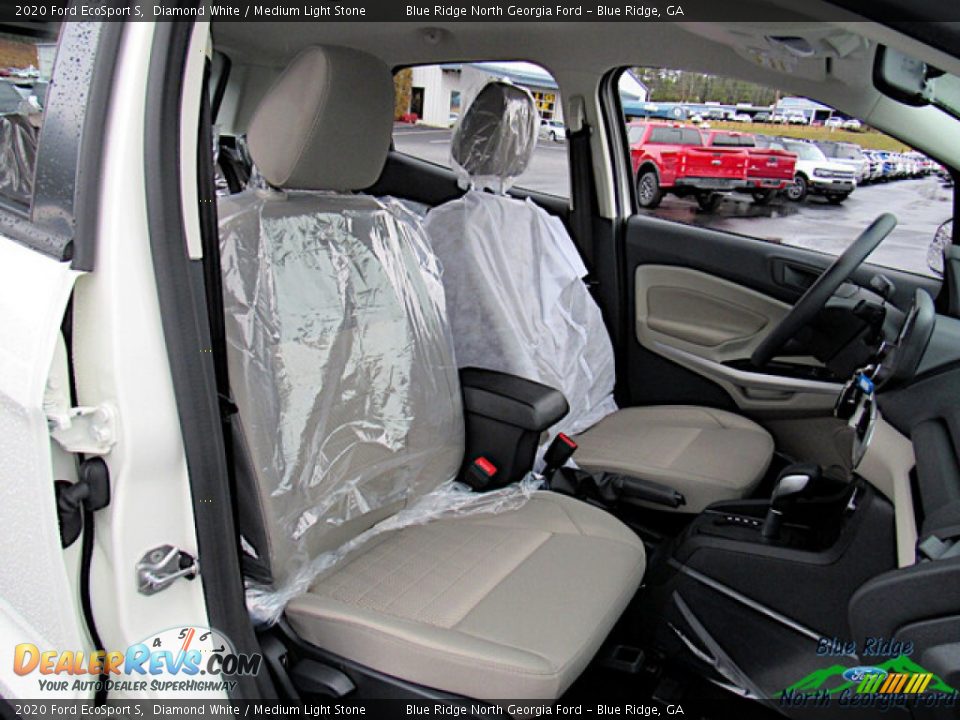 2020 Ford EcoSport S Diamond White / Medium Light Stone Photo #12