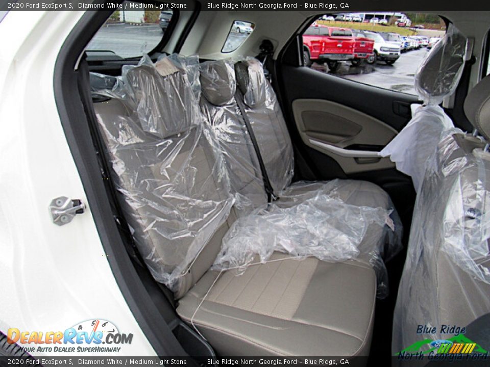 2020 Ford EcoSport S Diamond White / Medium Light Stone Photo #13