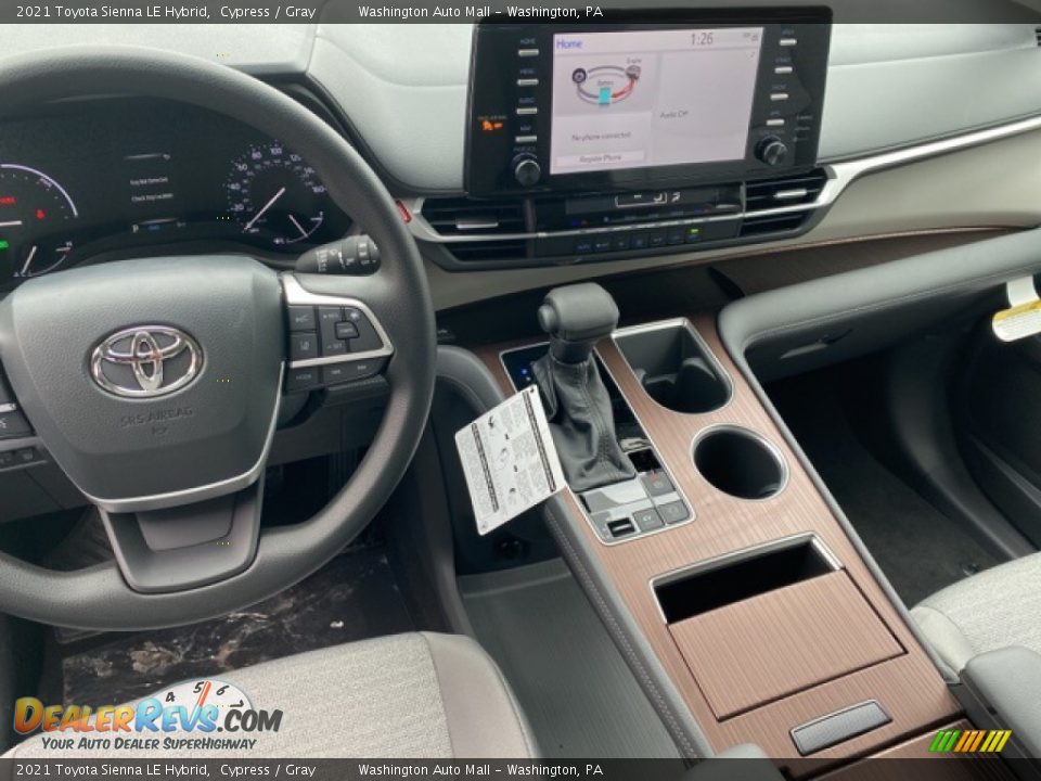 2021 Toyota Sienna LE Hybrid Cypress / Gray Photo #3