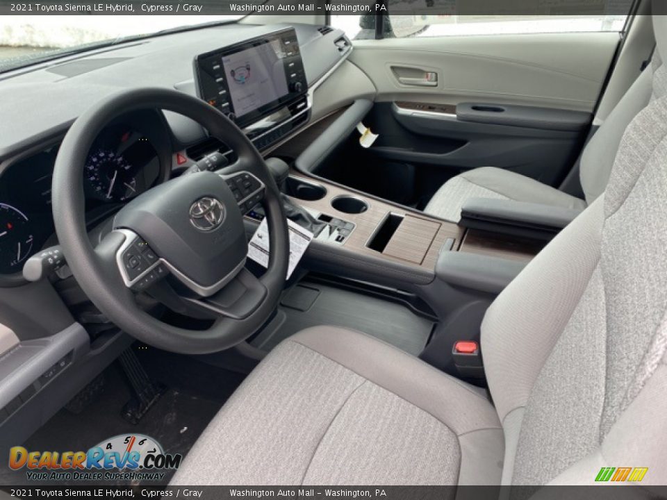 2021 Toyota Sienna LE Hybrid Cypress / Gray Photo #4