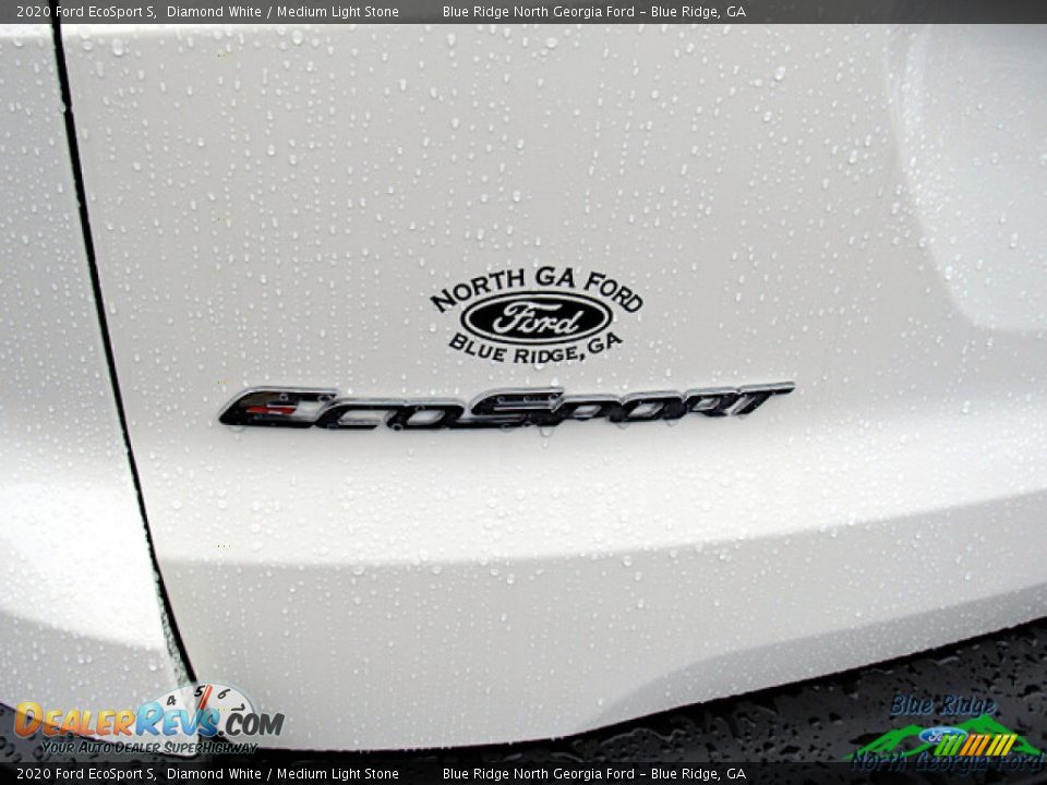 2020 Ford EcoSport S Diamond White / Medium Light Stone Photo #24