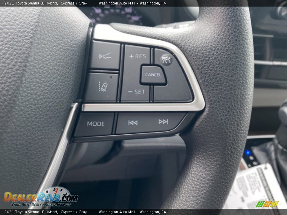 2021 Toyota Sienna LE Hybrid Steering Wheel Photo #7