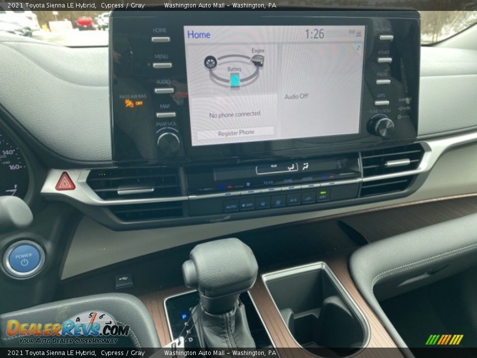 Controls of 2021 Toyota Sienna LE Hybrid Photo #8