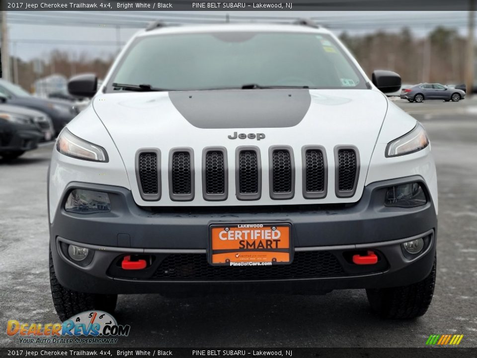 2017 Jeep Cherokee Trailhawk 4x4 Bright White / Black Photo #18