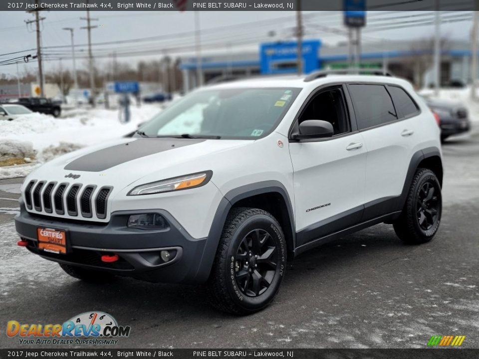 2017 Jeep Cherokee Trailhawk 4x4 Bright White / Black Photo #19