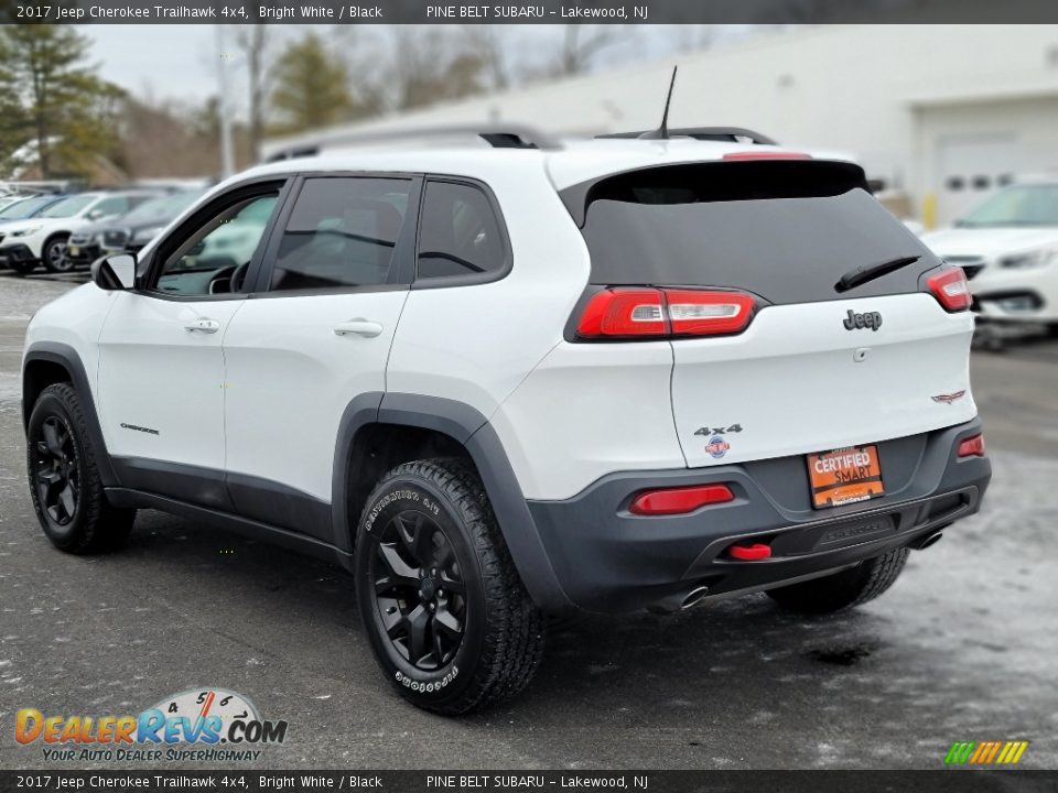 2017 Jeep Cherokee Trailhawk 4x4 Bright White / Black Photo #21