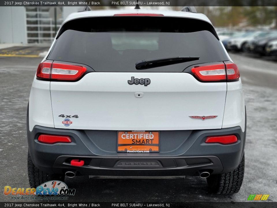 2017 Jeep Cherokee Trailhawk 4x4 Bright White / Black Photo #22