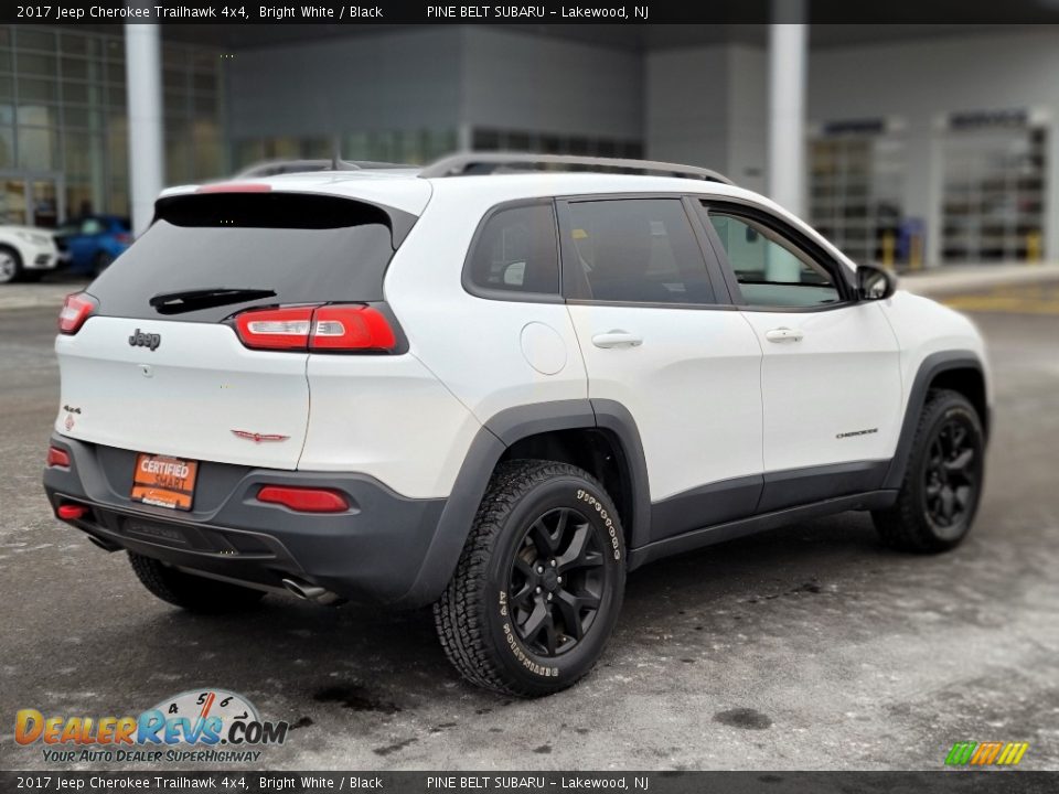 2017 Jeep Cherokee Trailhawk 4x4 Bright White / Black Photo #23