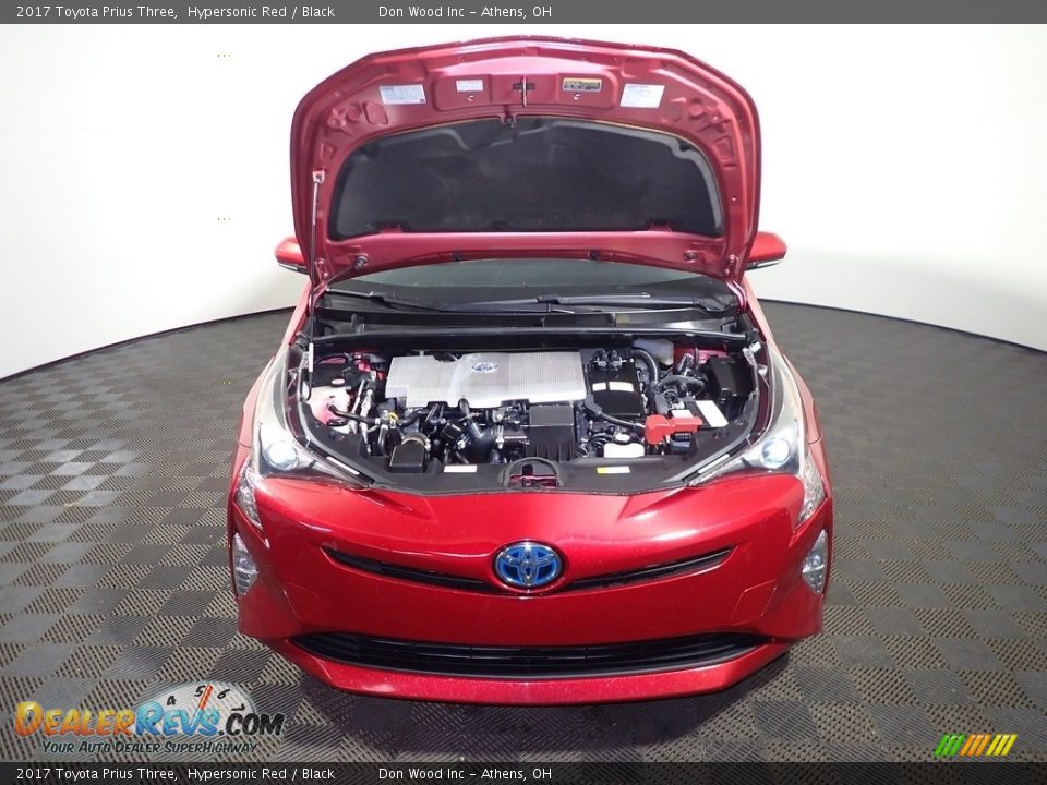 2017 Toyota Prius Three Hypersonic Red / Black Photo #7