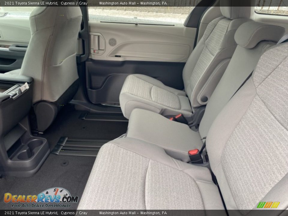 Rear Seat of 2021 Toyota Sienna LE Hybrid Photo #27