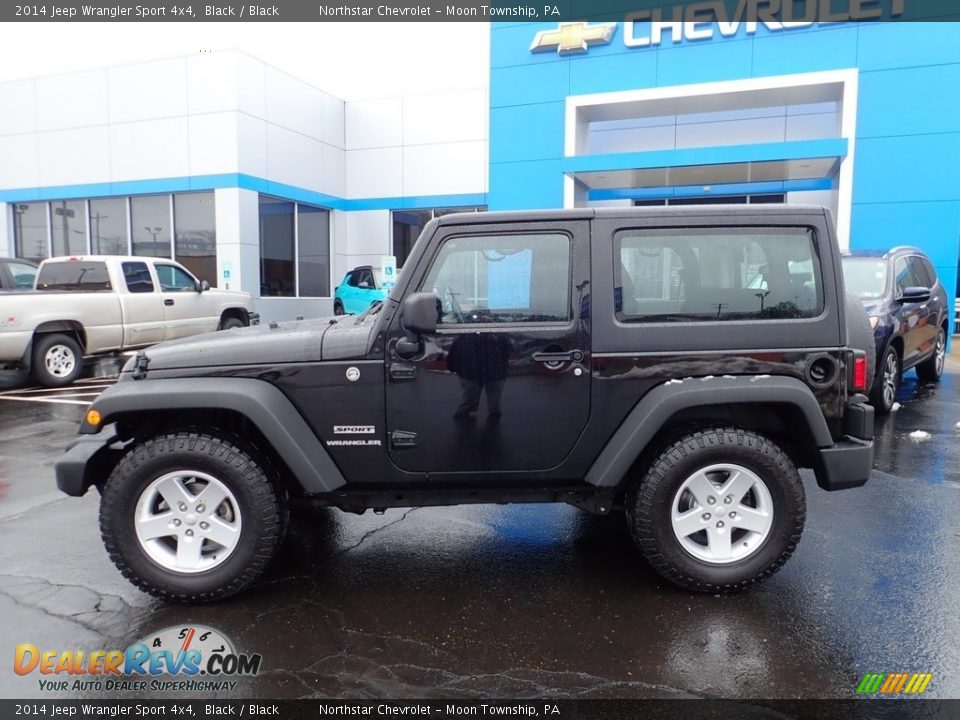 2014 Jeep Wrangler Sport 4x4 Black / Black Photo #4