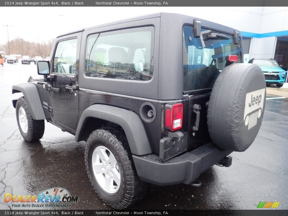 2014 Jeep Wrangler Sport 4x4 Black / Black Photo #6