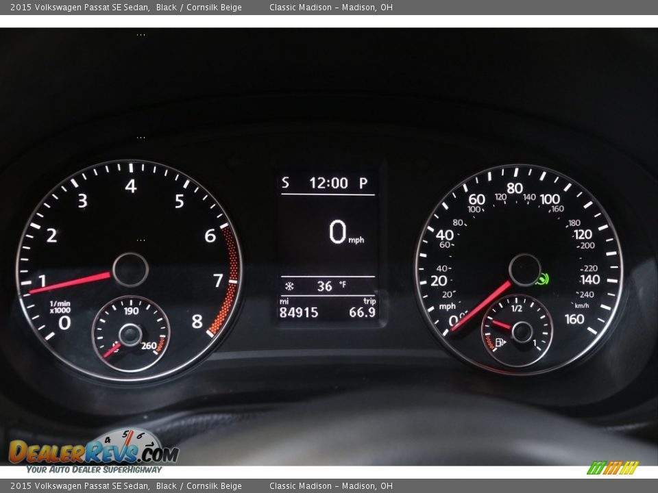 2015 Volkswagen Passat SE Sedan Gauges Photo #8