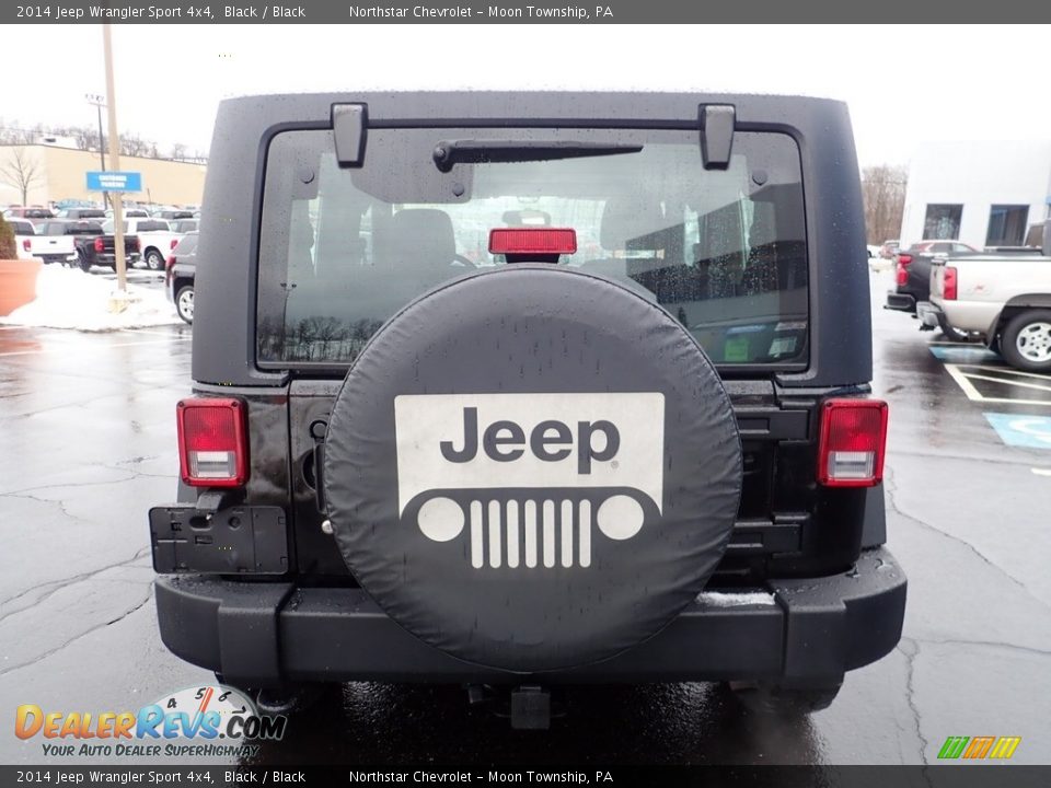 2014 Jeep Wrangler Sport 4x4 Black / Black Photo #8
