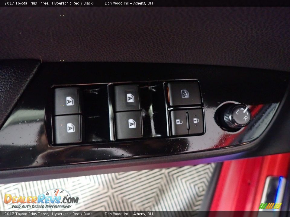 2017 Toyota Prius Three Hypersonic Red / Black Photo #22