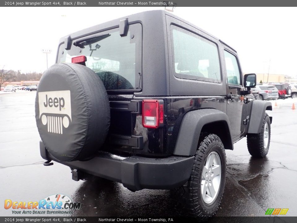 2014 Jeep Wrangler Sport 4x4 Black / Black Photo #9