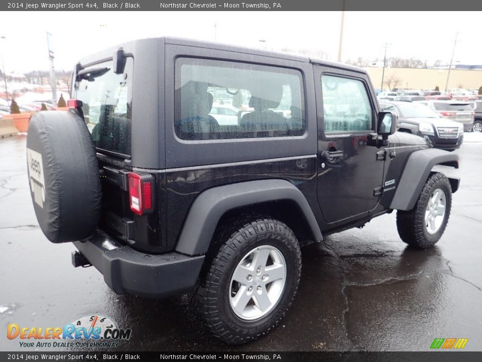 2014 Jeep Wrangler Sport 4x4 Black / Black Photo #10