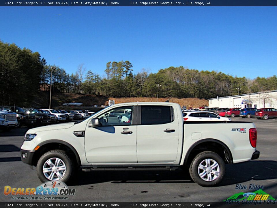 Cactus Gray Metallic 2021 Ford Ranger STX SuperCab 4x4 Photo #2