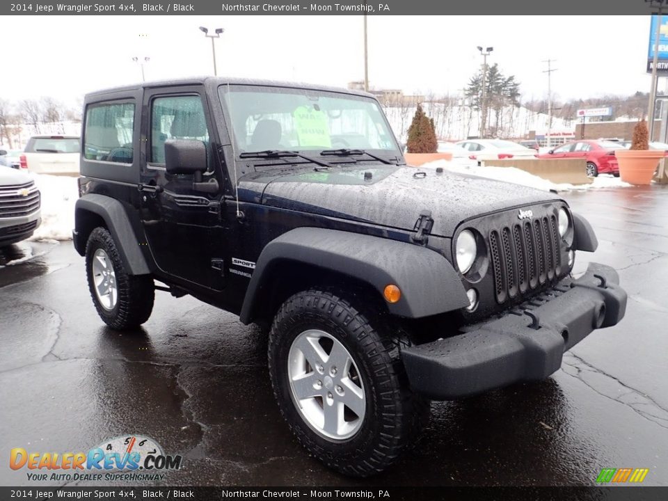 2014 Jeep Wrangler Sport 4x4 Black / Black Photo #13