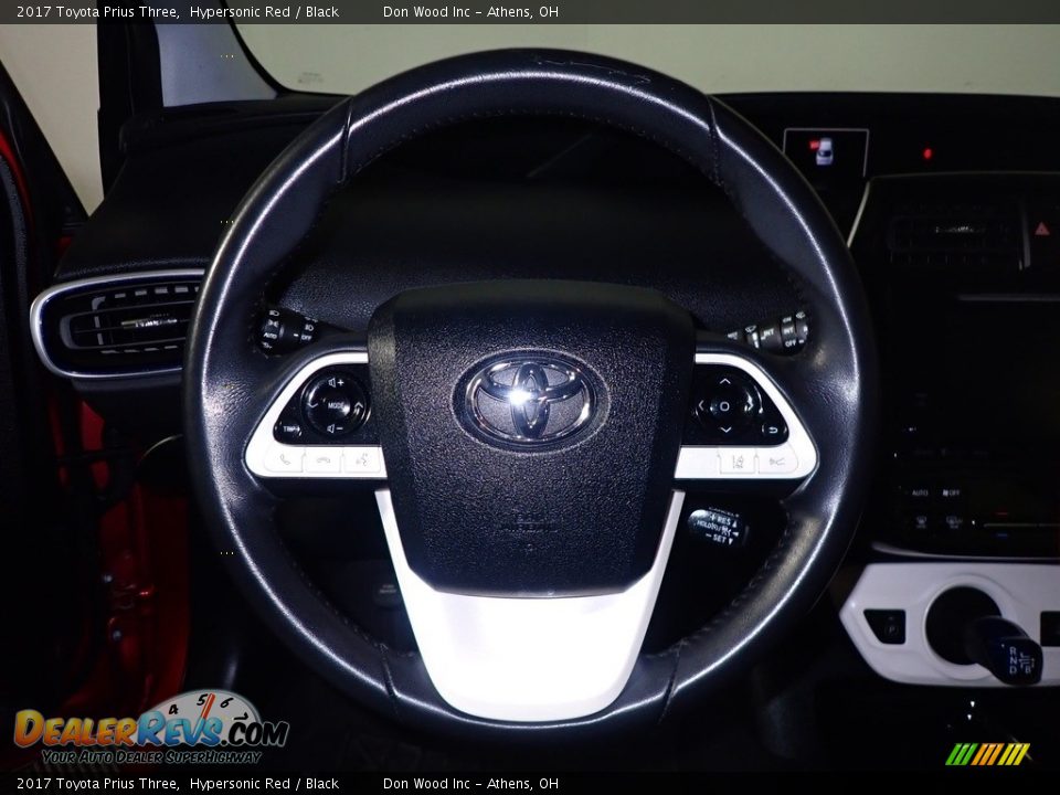 2017 Toyota Prius Three Hypersonic Red / Black Photo #28