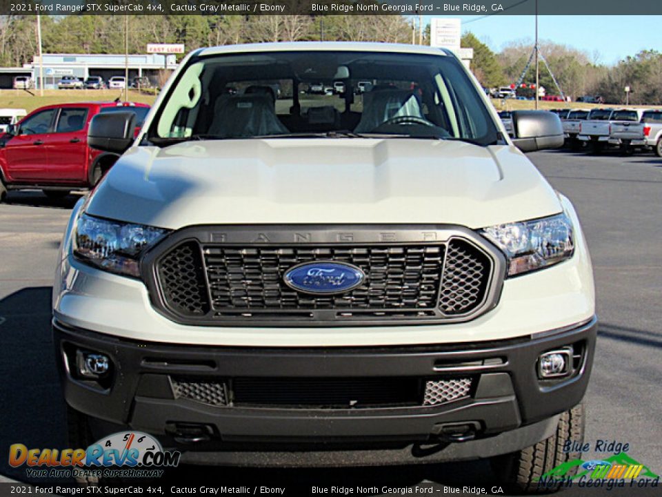 2021 Ford Ranger STX SuperCab 4x4 Cactus Gray Metallic / Ebony Photo #8