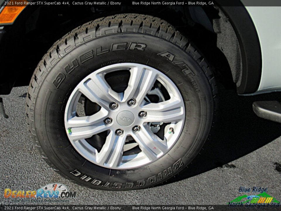2021 Ford Ranger STX SuperCab 4x4 Cactus Gray Metallic / Ebony Photo #9