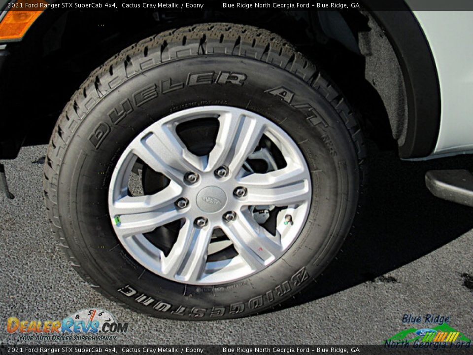 2021 Ford Ranger STX SuperCab 4x4 Cactus Gray Metallic / Ebony Photo #9