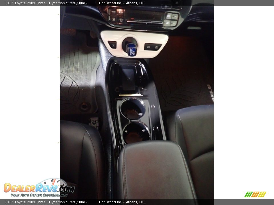 2017 Toyota Prius Three Hypersonic Red / Black Photo #33