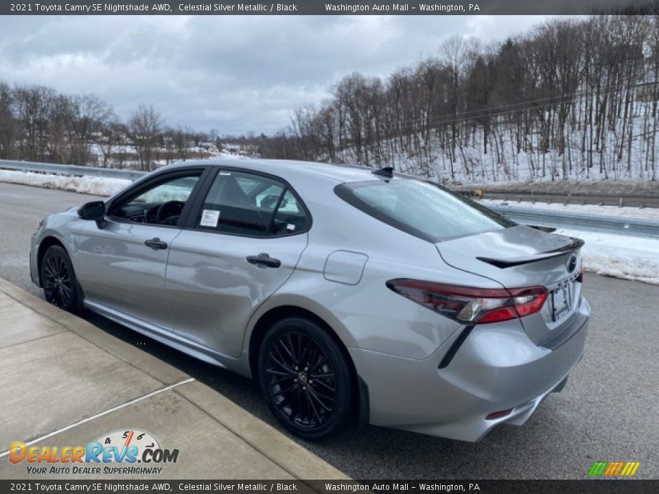 2021 Toyota Camry SE Nightshade AWD Celestial Silver Metallic / Black Photo #2