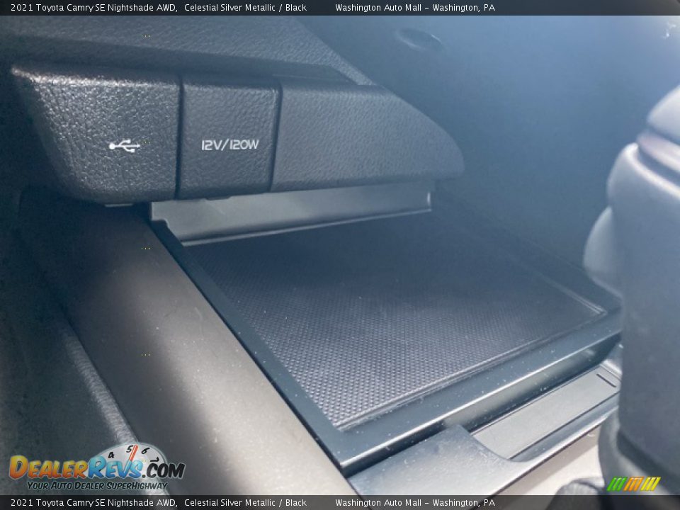 2021 Toyota Camry SE Nightshade AWD Celestial Silver Metallic / Black Photo #18