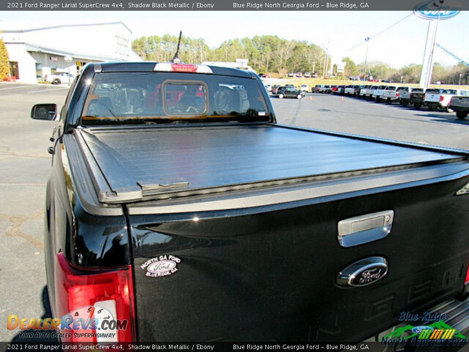 2021 Ford Ranger Lariat SuperCrew 4x4 Shadow Black Metallic / Ebony Photo #13