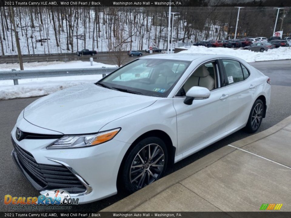 2021 Toyota Camry XLE AWD Wind Chill Pearl / Black Photo #12