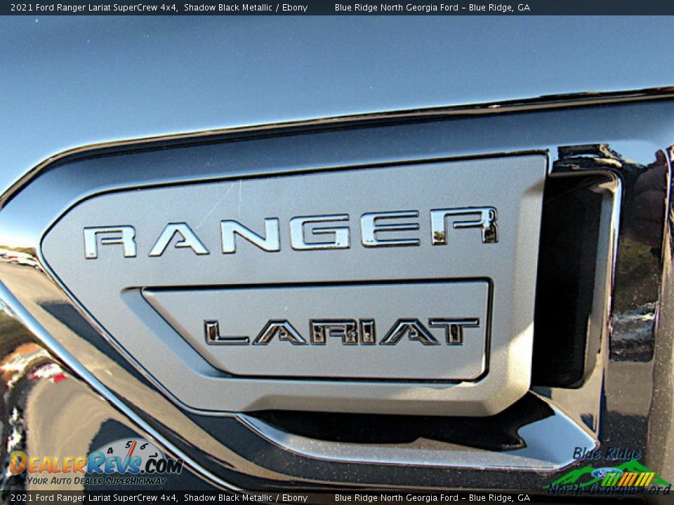 2021 Ford Ranger Lariat SuperCrew 4x4 Shadow Black Metallic / Ebony Photo #29
