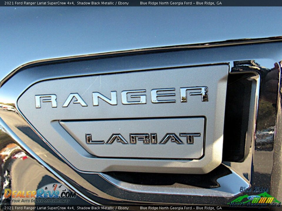 2021 Ford Ranger Lariat SuperCrew 4x4 Shadow Black Metallic / Ebony Photo #29