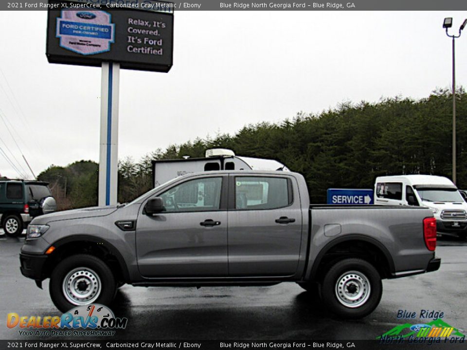 2021 Ford Ranger XL SuperCrew Carbonized Gray Metallic / Ebony Photo #2