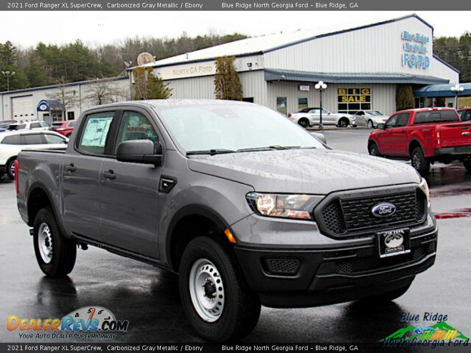 2021 Ford Ranger XL SuperCrew Carbonized Gray Metallic / Ebony Photo #7