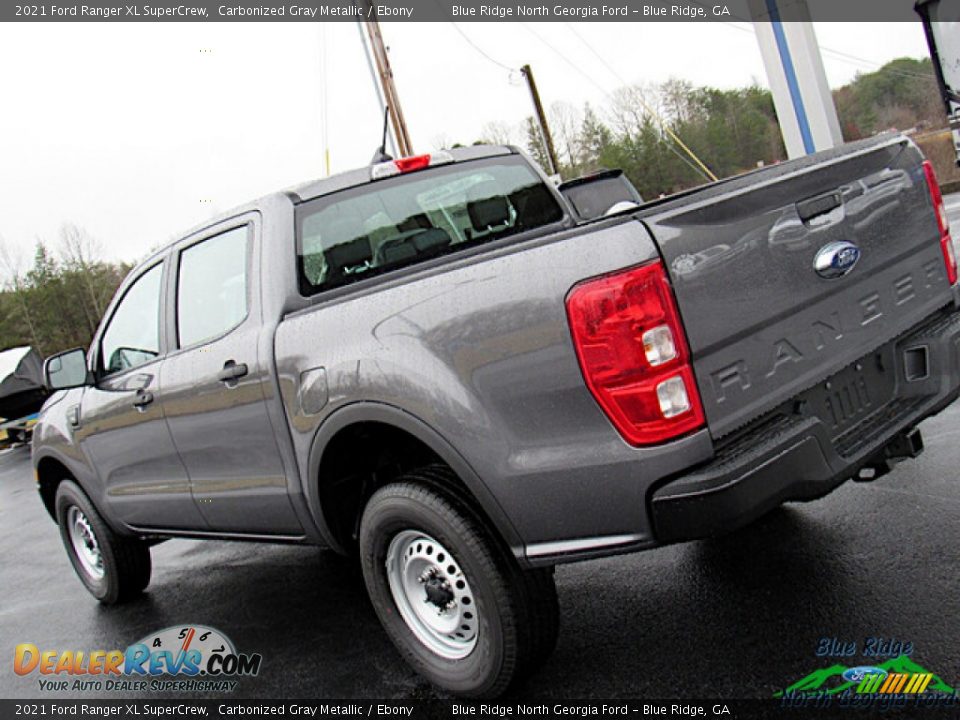 2021 Ford Ranger XL SuperCrew Carbonized Gray Metallic / Ebony Photo #28