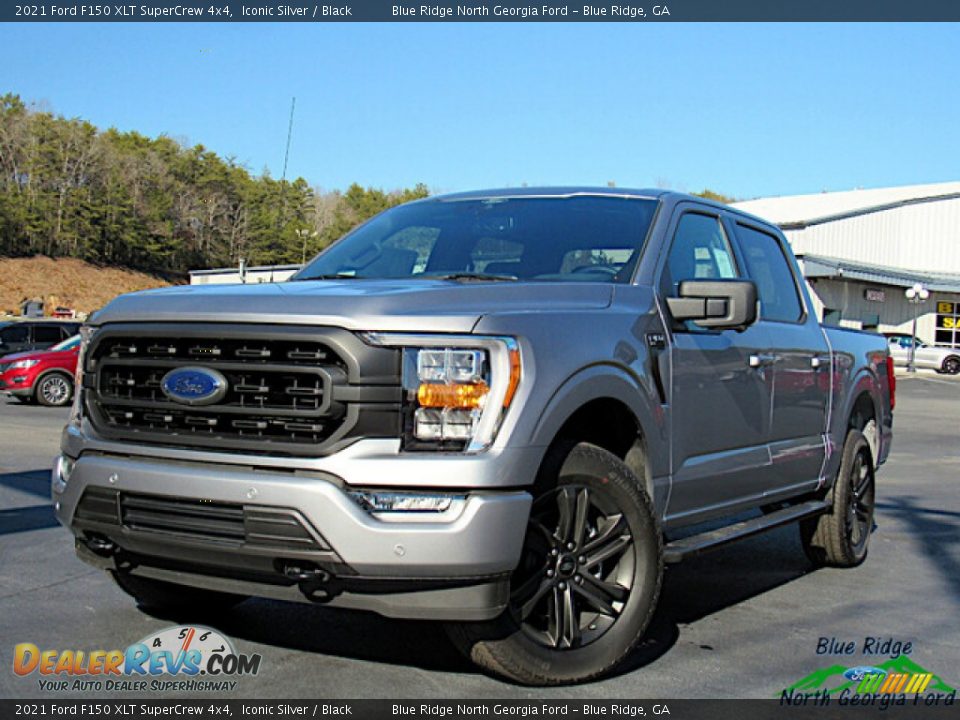 2021 Ford F150 XLT SuperCrew 4x4 Iconic Silver / Black Photo #1
