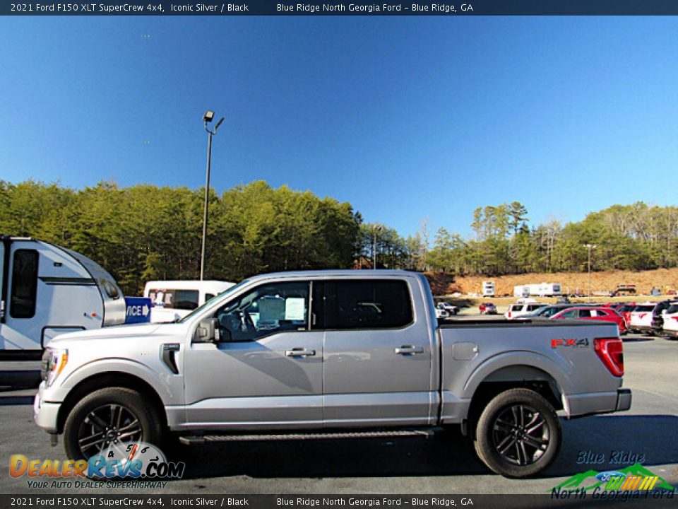 2021 Ford F150 XLT SuperCrew 4x4 Iconic Silver / Black Photo #2