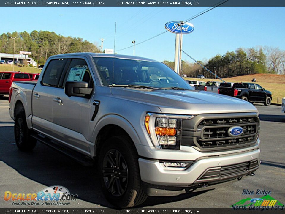 2021 Ford F150 XLT SuperCrew 4x4 Iconic Silver / Black Photo #7