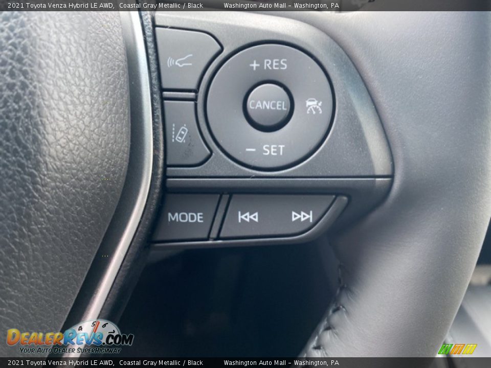 2021 Toyota Venza Hybrid LE AWD Coastal Gray Metallic / Black Photo #7