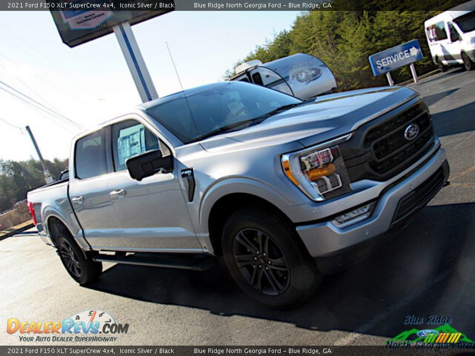 2021 Ford F150 XLT SuperCrew 4x4 Iconic Silver / Black Photo #30