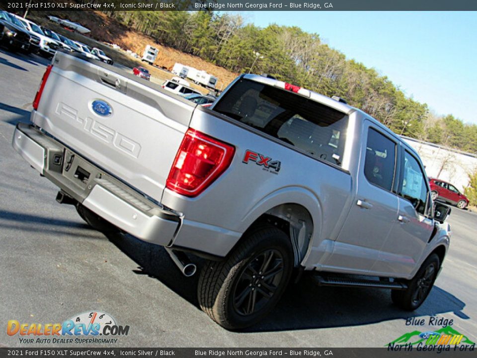 2021 Ford F150 XLT SuperCrew 4x4 Iconic Silver / Black Photo #31