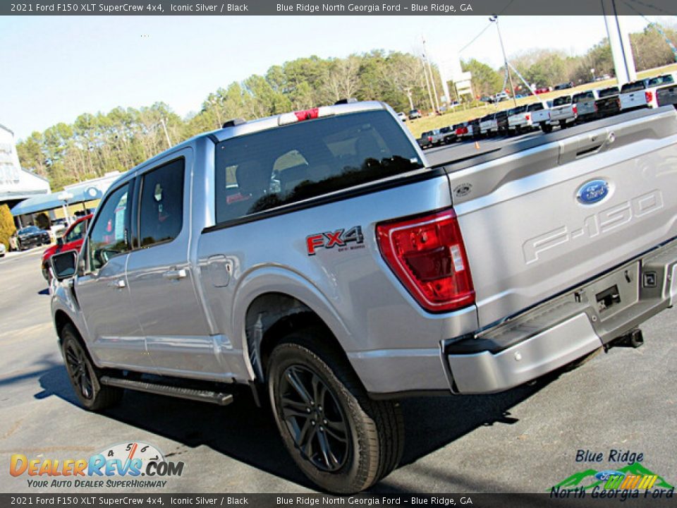 2021 Ford F150 XLT SuperCrew 4x4 Iconic Silver / Black Photo #32